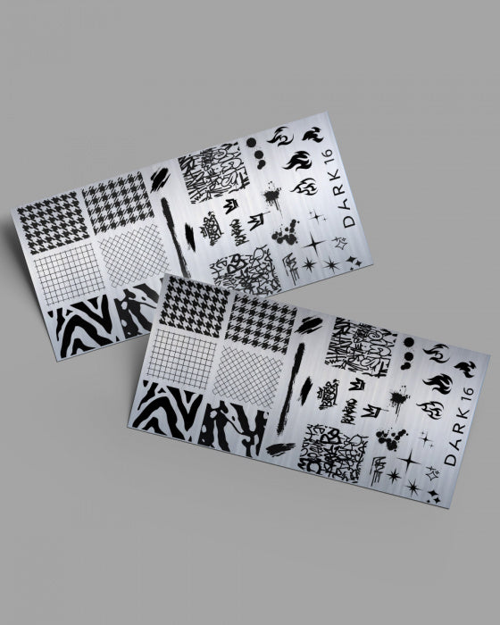 DARK Stamping Template 16