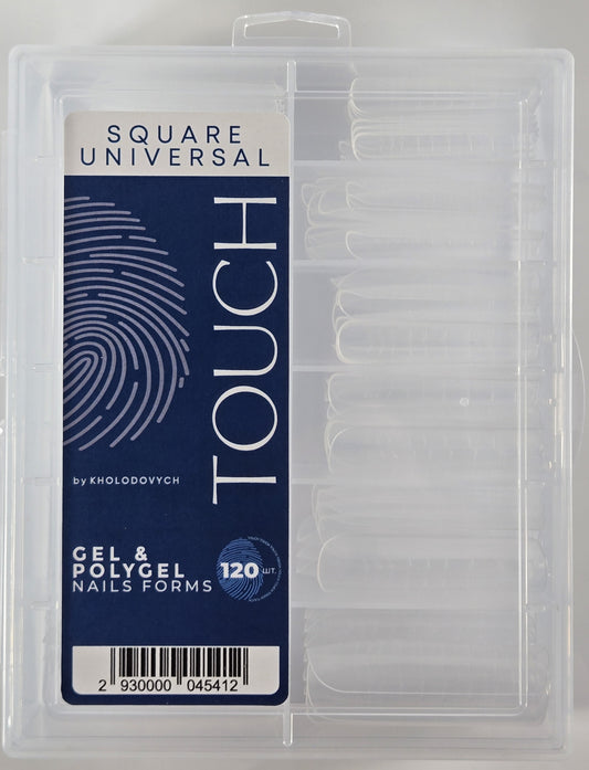 TOUCH Square Universal Gel & Polygel Nail Forms (120 pcs)