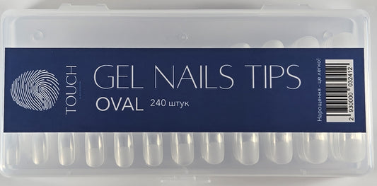 TOUCH Gel Nails Tips – Oval Shape (240 pcs)