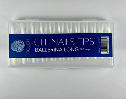 TOUCH Gel Nail Tips – Ballerina Long (240 pcs)