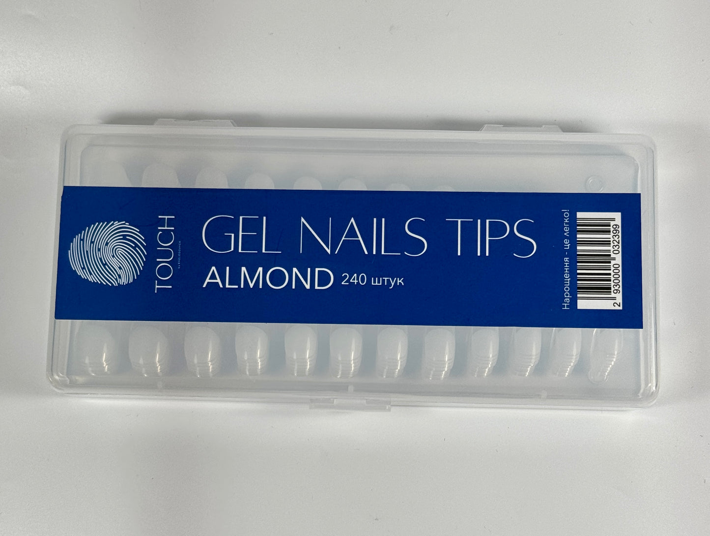 TOUCH Gel Nails Tips – Almond Shape (240 pcs)
