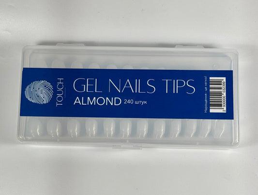 TOUCH Gel Nails Tips – Almond Shape (240 pcs)