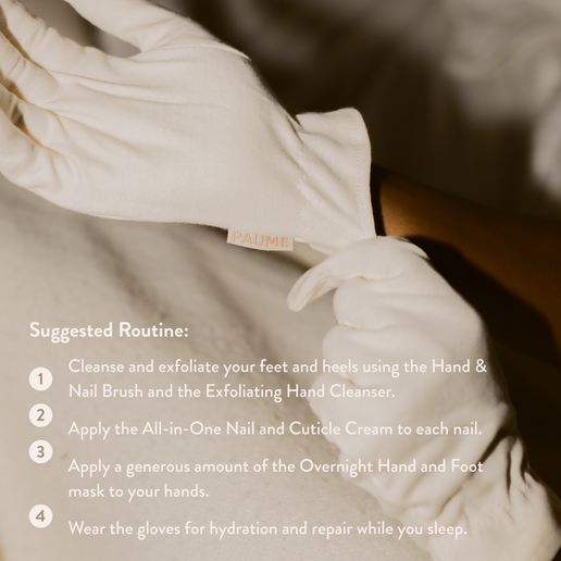 PAUME Cotton Overnight Gloves